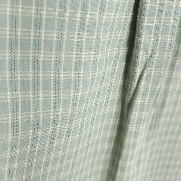 Woolrich Top Women's Medium Multicolor Plaid Cotton Button Front Short Sleeve - Picture 7 of 7